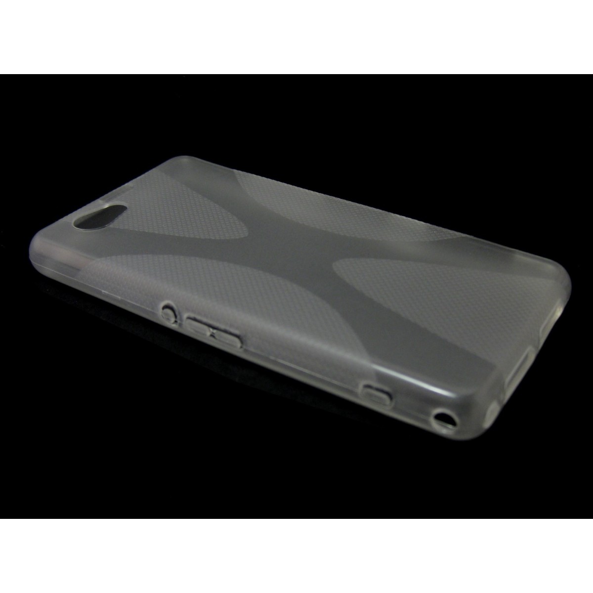 Funda Gel Tpu Sony Xperia Z1 Compact X Line Color Transparente