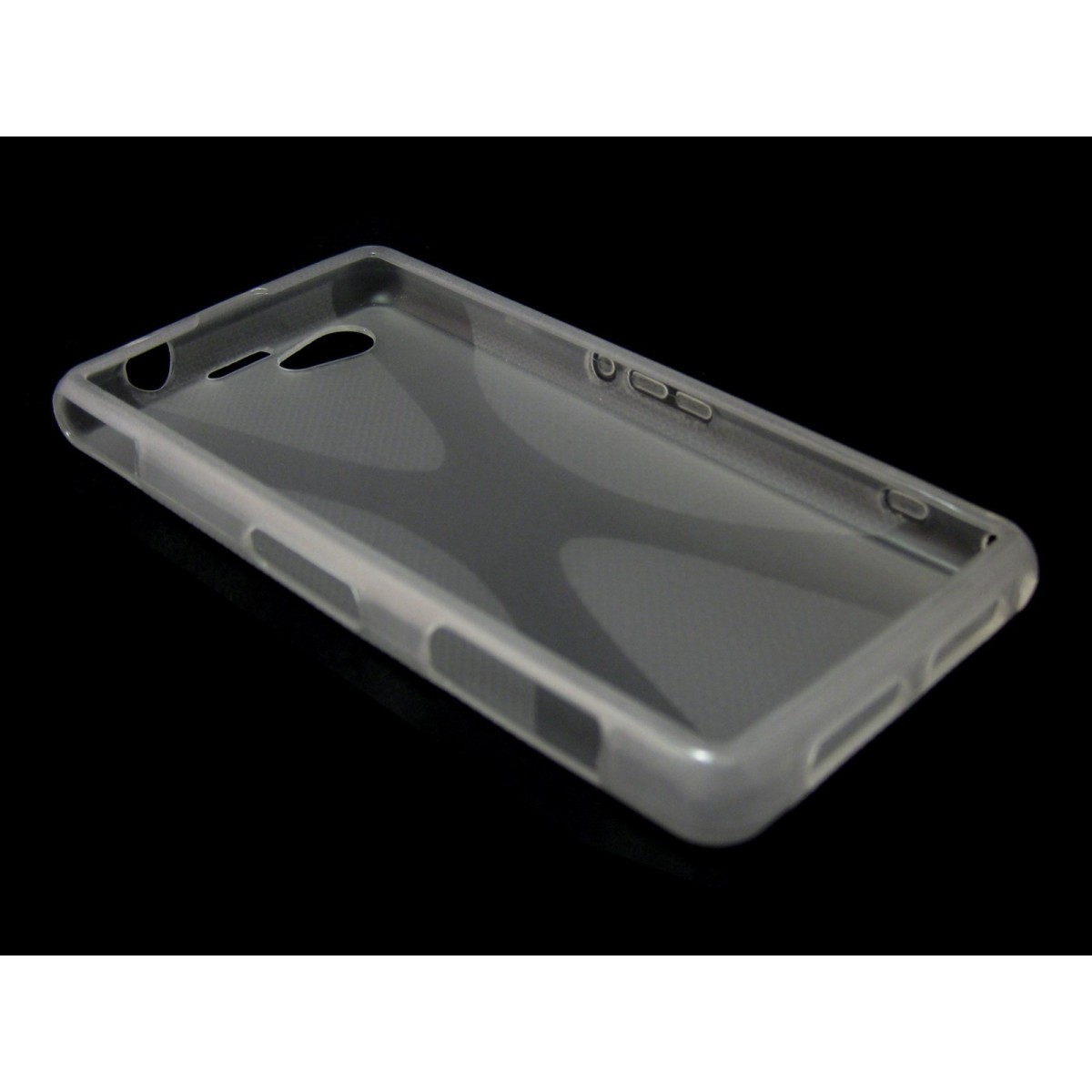 Funda Gel Tpu Sony Xperia Z1 Compact X Line Color Transparente
