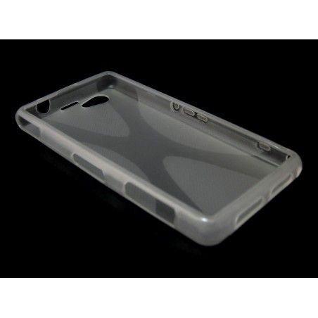 Funda Gel Tpu Sony Xperia Z1 Compact X Line Color Transparente