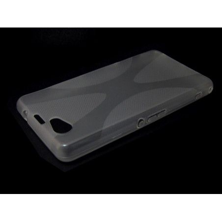 Funda Gel Tpu Sony Xperia Z1 Compact X Line Color Transparente