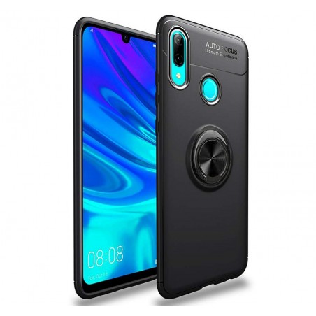 Funda Magnetica Soporte con Anillo Giratorio 360 para Huawei P Smart 2019 / Honor 10 Lite color Negra