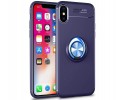 Funda Magnetica Soporte con Anillo Giratorio 360 para Iphone XS Max color Azul