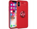 Funda Magnetica Soporte con Anillo Giratorio 360 para Iphone XS Max color Roja