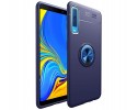Funda Magnetica Soporte con Anillo Giratorio 360 para Samsung Galaxy A7 2018 color Azul