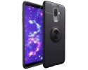 Funda Magnetica Soporte con Anillo Giratorio 360 para Samsung Galaxy j6+ Plus color Negra