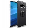 Funda Magnetica Soporte con Anillo Giratorio 360 para Samsung Galaxy S10e color Negra