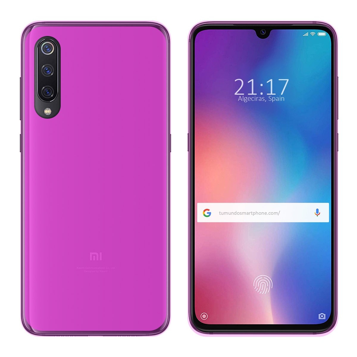 Funda Gel TPU para Xiaomi Mi 9 Color Rosa