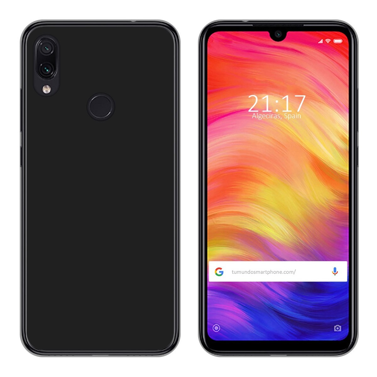 Funda Gel Tpu para Xiaomi Redmi Note 7 Color Negra