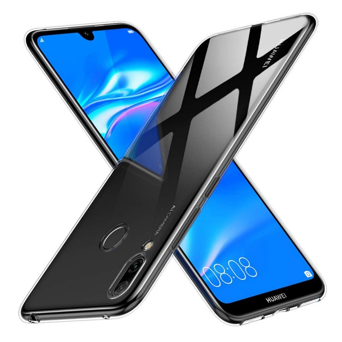 Funda Gel Tpu Fina Ultra-Thin 0,5mm Transparente para Huawei Y7 2019