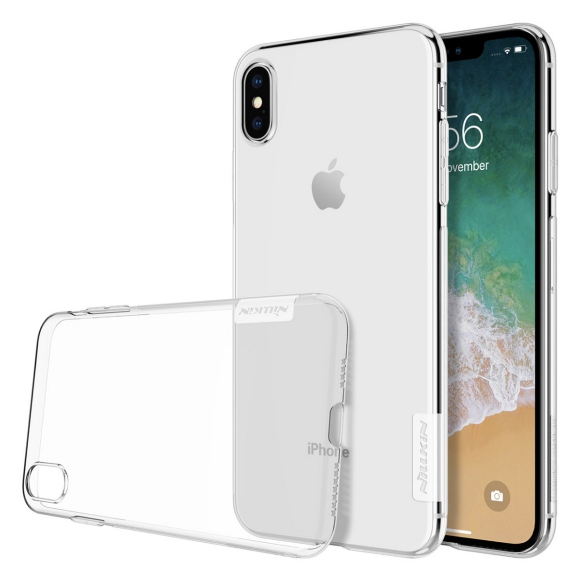 Funda Gel Tpu Nillkin Nature para Iphone Xs Max color Transparente