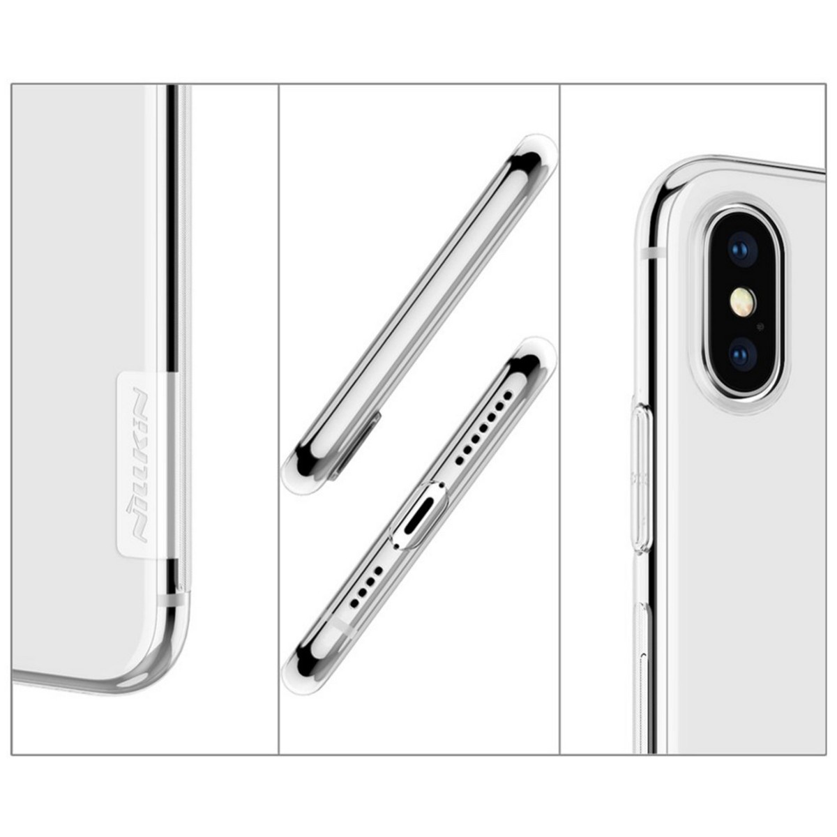 Funda Gel Tpu Nillkin Nature para Iphone Xs Max color Transparente