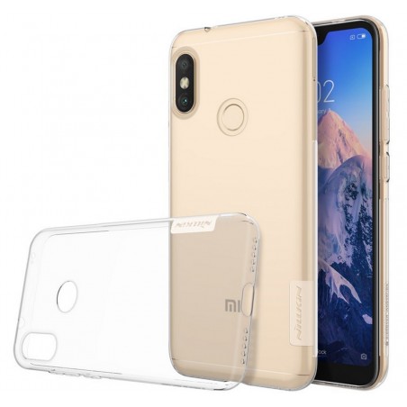 Funda Gel Tpu Nillkin Nature para Xiaomi Redmi Note 6 Pro color Transparente