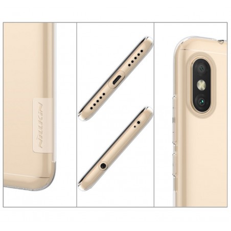 Funda Gel Tpu Nillkin Nature para Xiaomi Redmi Note 6 Pro color Transparente