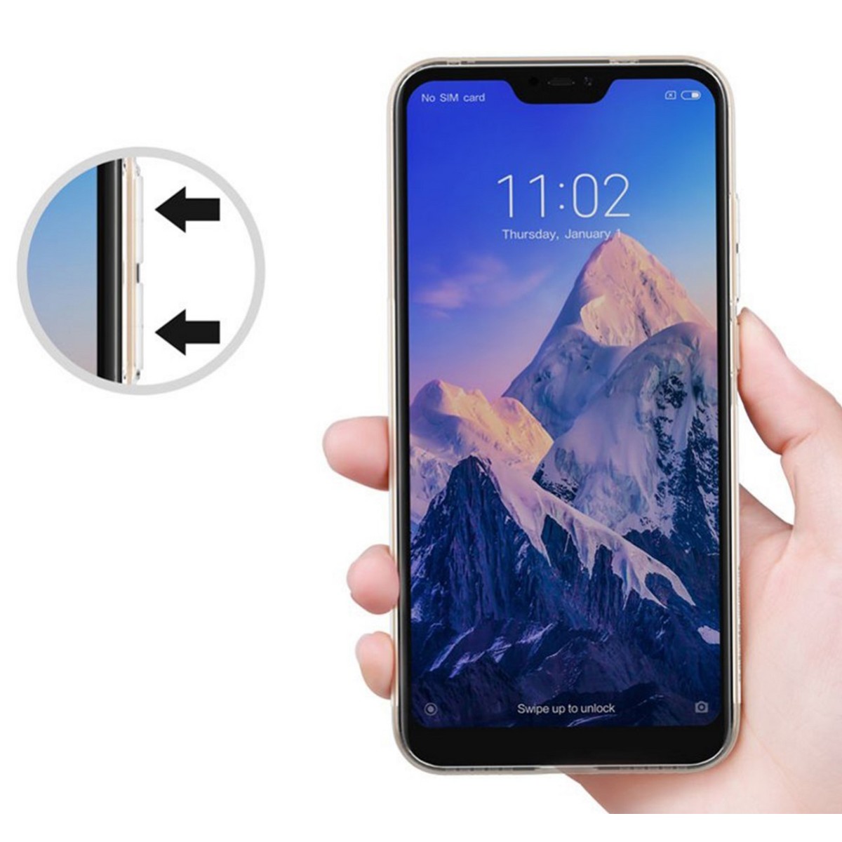 Funda Gel Tpu Nillkin Nature para Xiaomi Redmi Note 6 Pro color Transparente