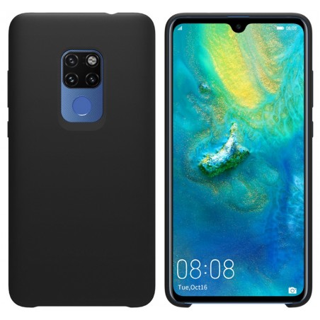 Funda Silicona Líquida Ultra Suave para Huawei Mate 20 color Negra