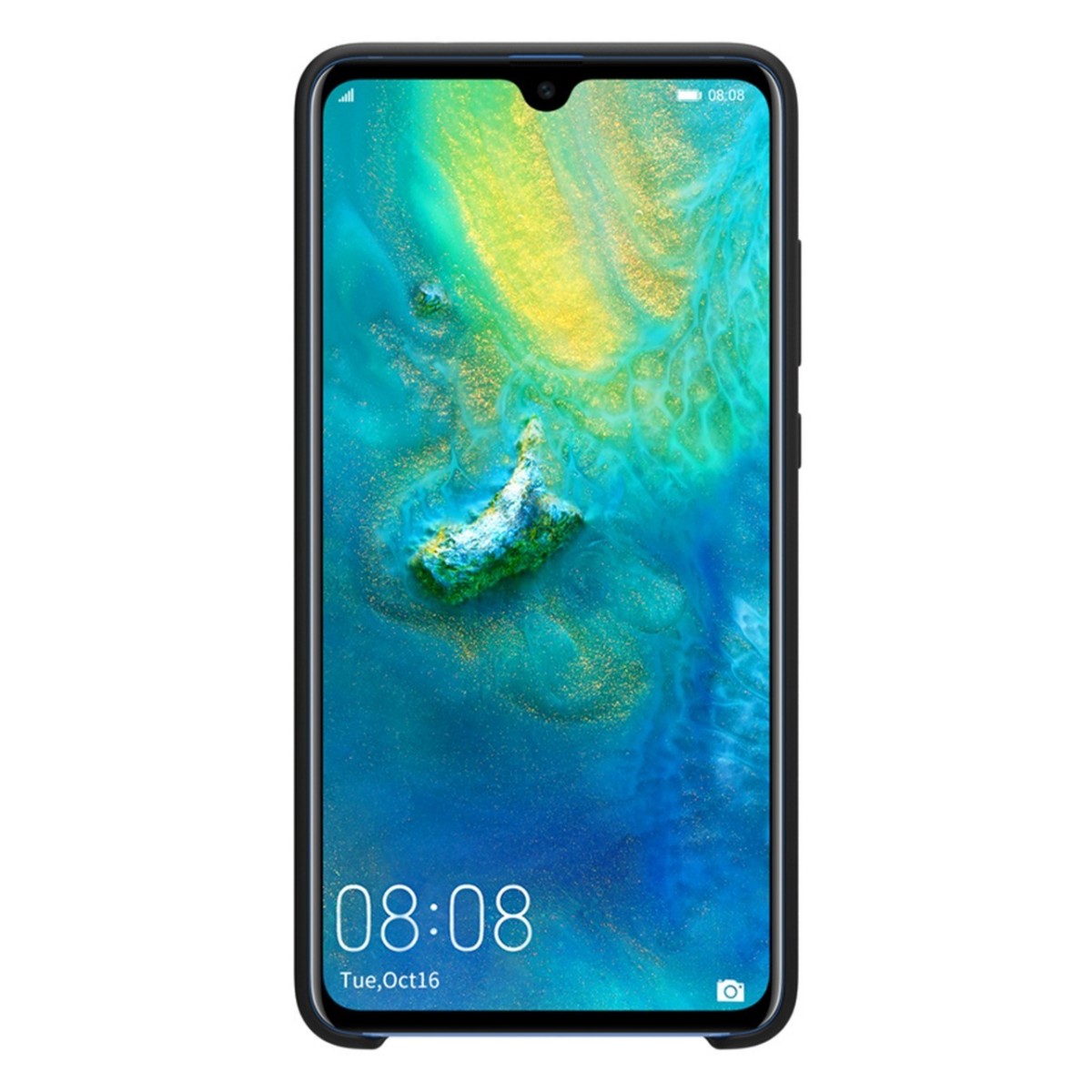 Funda Silicona Líquida Ultra Suave para Huawei Mate 20 color Negra