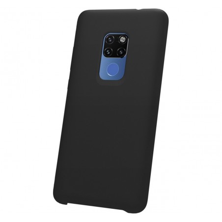 Funda Silicona Líquida Ultra Suave para Huawei Mate 20 color Negra