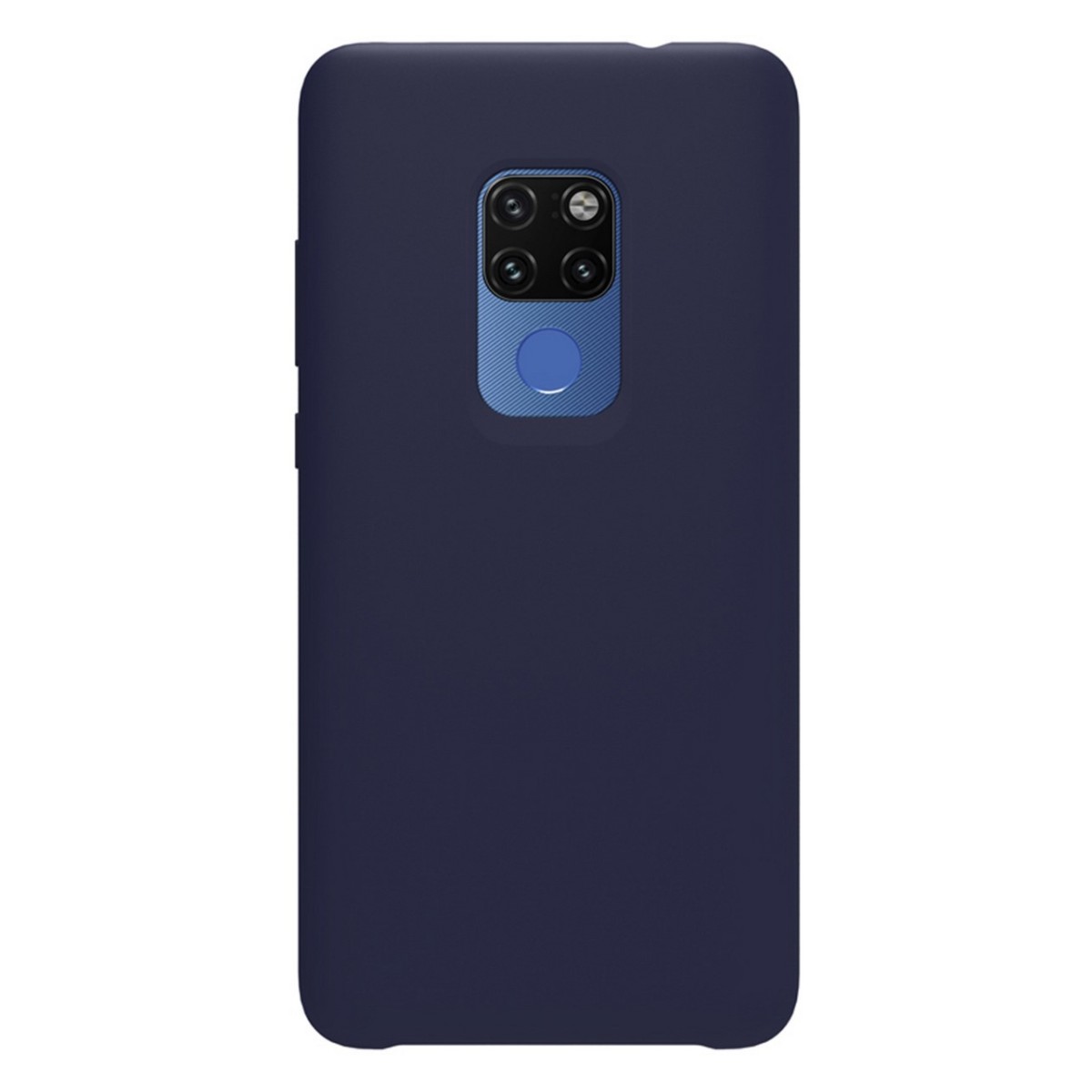 Funda Silicona Líquida Ultra Suave para Huawei Mate 20 color Azul oscura