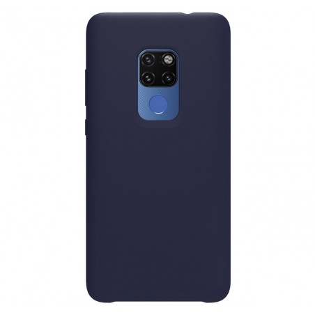 Funda Silicona Líquida Ultra Suave para Huawei Mate 20 color Azul oscura