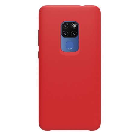 Funda Silicona Líquida Ultra Suave para Huawei Mate 20 color Roja