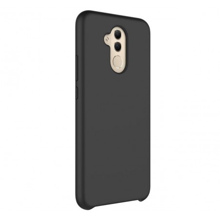 Funda Silicona Líquida Ultra Suave para Huawei Mate 20 Lite color Negra