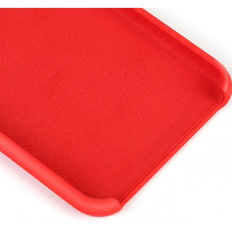 Funda Silicona Líquida Ultra Suave para Huawei Mate 20 Lite color Roja