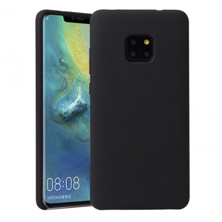 Funda Silicona Líquida Ultra Suave para Huawei Mate 20 Pro color Negra
