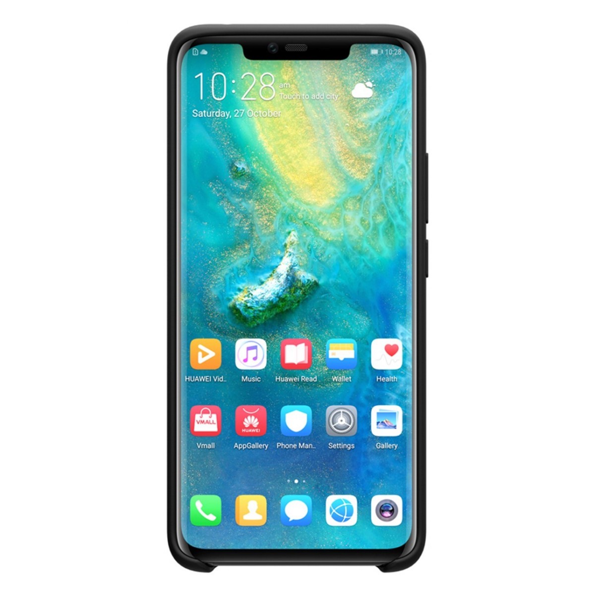 Funda Silicona Líquida Ultra Suave para Huawei Mate 20 Pro color Negra