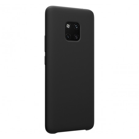 Funda Silicona Líquida Ultra Suave para Huawei Mate 20 Pro color Negra