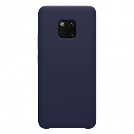 Funda Silicona Líquida Ultra Suave para Huawei Mate 20 Pro color Azul oscura