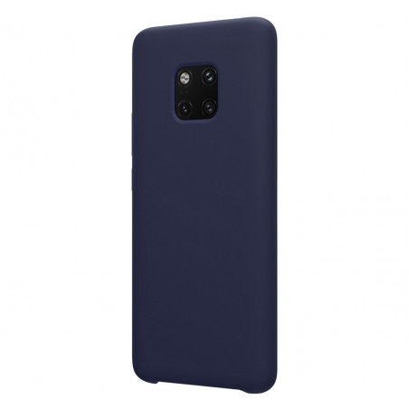 Funda Silicona Líquida Ultra Suave para Huawei Mate 20 Pro color Azul oscura