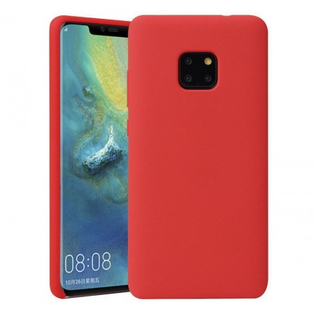 Funda Silicona Líquida Ultra Suave para Huawei Mate 20 Pro color Roja
