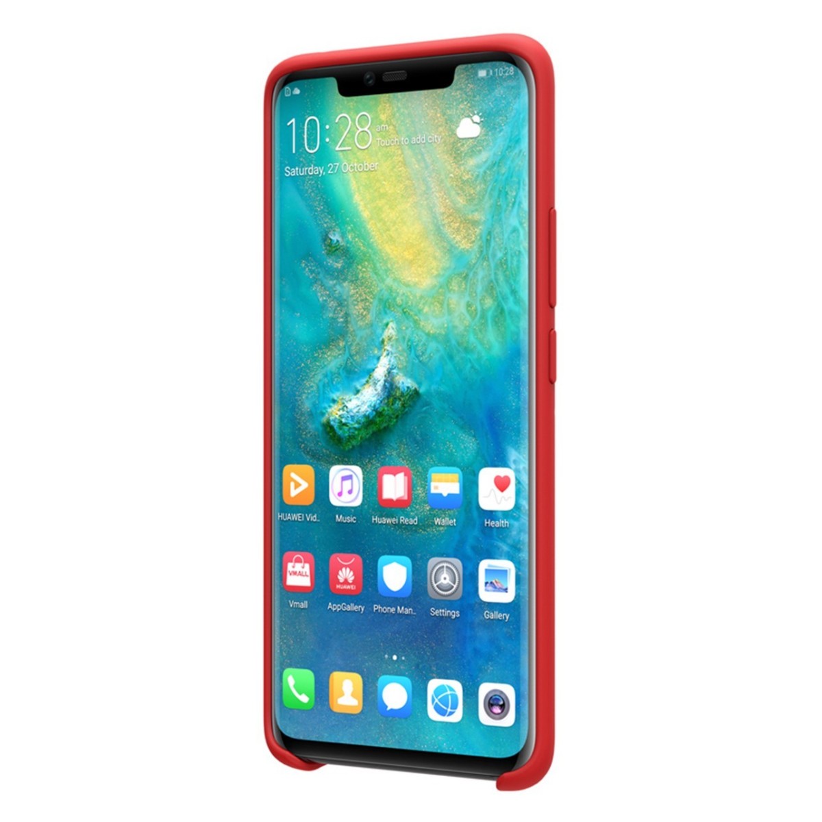 Funda Silicona Líquida Ultra Suave para Huawei Mate 20 Pro color Roja