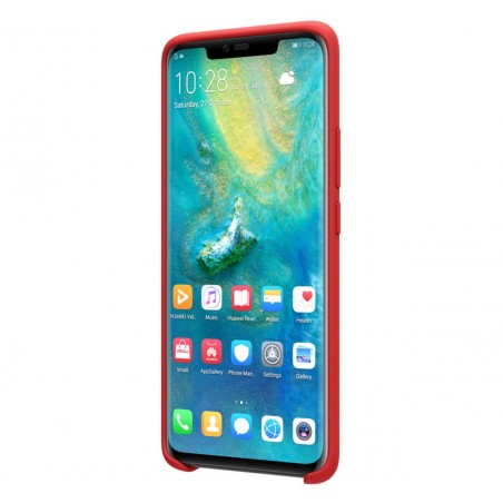 Funda Silicona Líquida Ultra Suave para Huawei Mate 20 Pro color Roja
