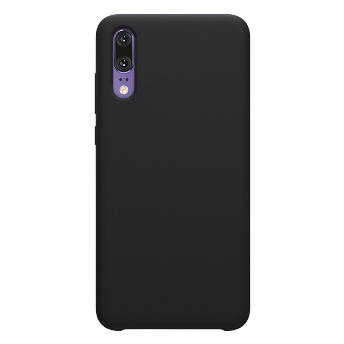 Funda Silicona Líquida Ultra Suave para Huawei P20 color Negra