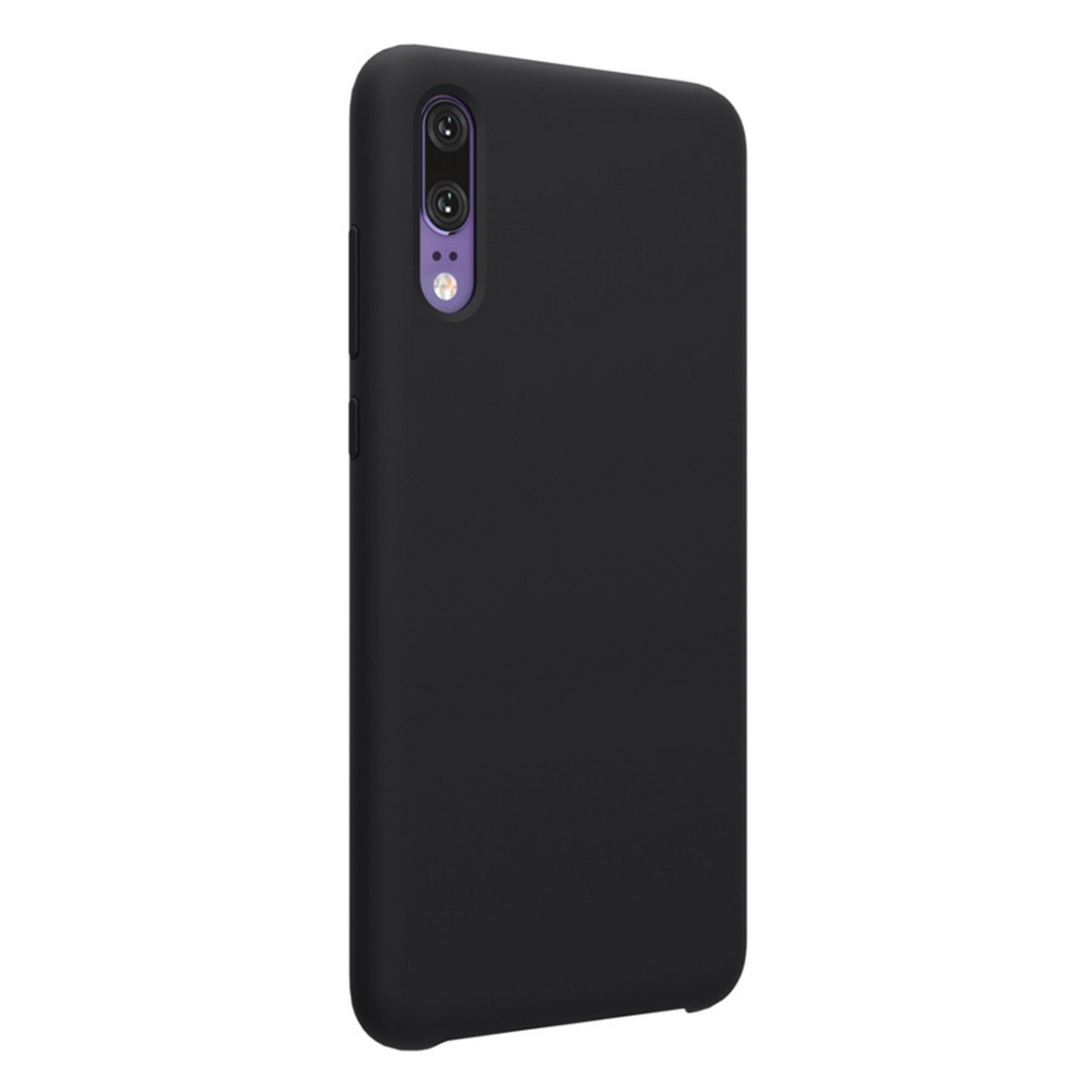 Funda Silicona Líquida Ultra Suave para Huawei P20 color Negra