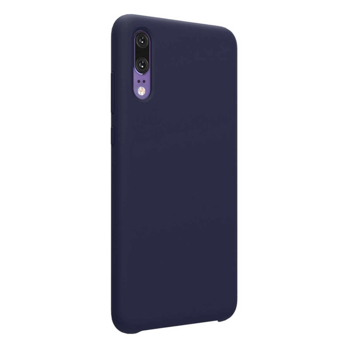 Funda Silicona Líquida Ultra Suave para Huawei P20 color Azul oscura