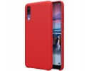 Funda Silicona Líquida Ultra Suave para Huawei P20 color Roja