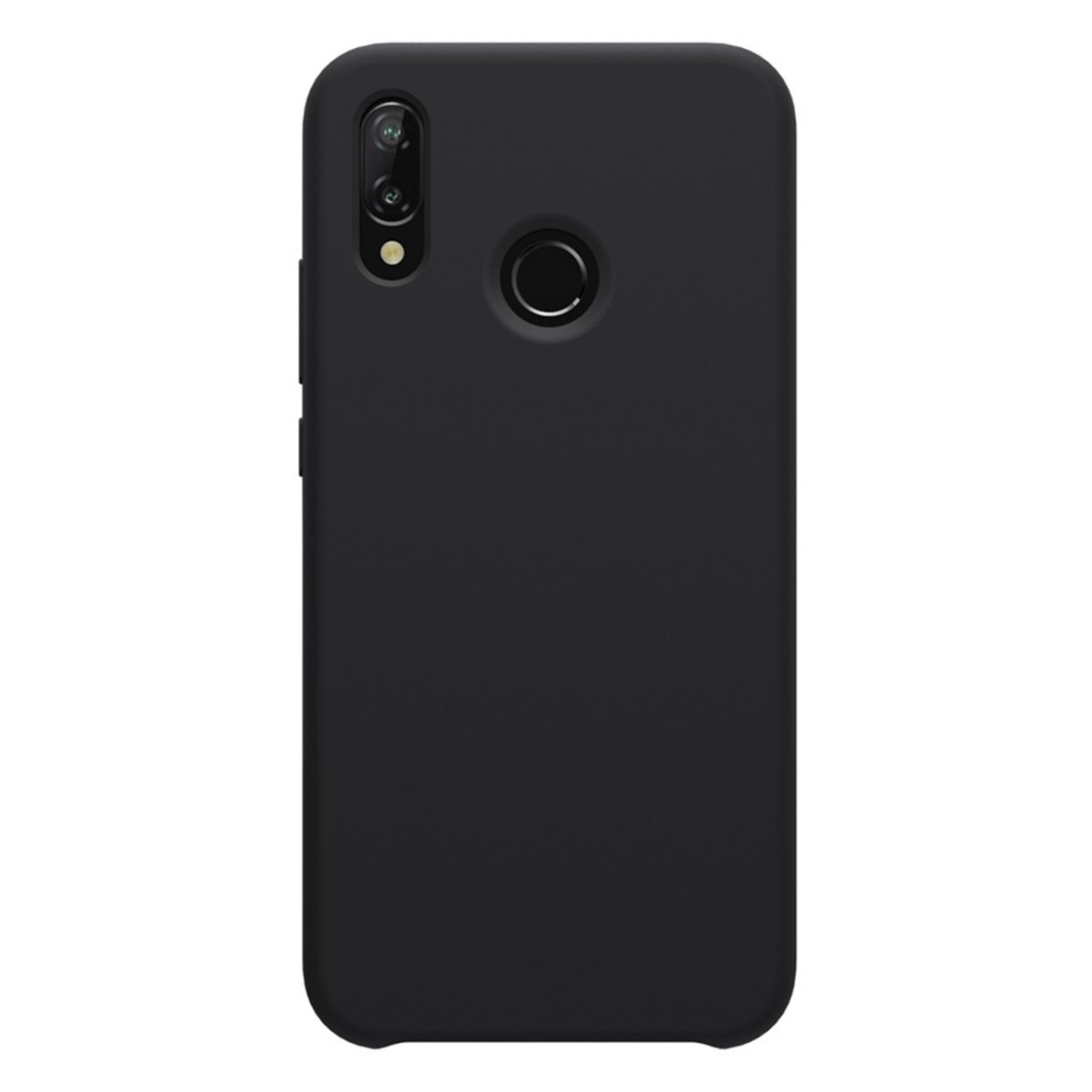 Funda Silicona Líquida Ultra Suave para Huawei P20 Lite color Negra