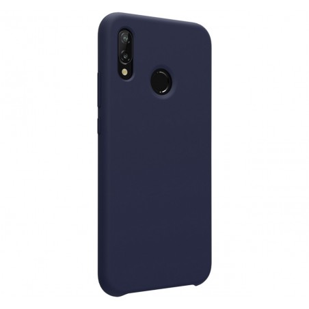 Funda Silicona Líquida Ultra Suave para Huawei P20 Lite color Azul oscura