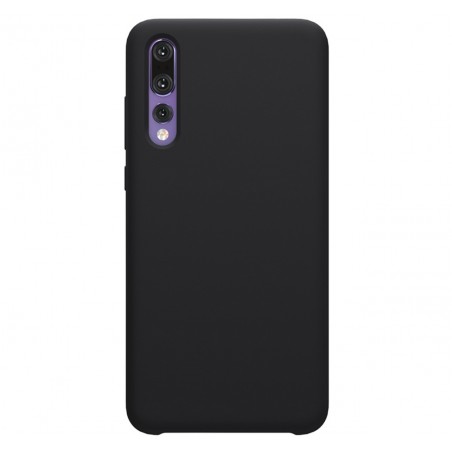 Funda Silicona Líquida Ultra Suave para Huawei P20 Pro color Negra