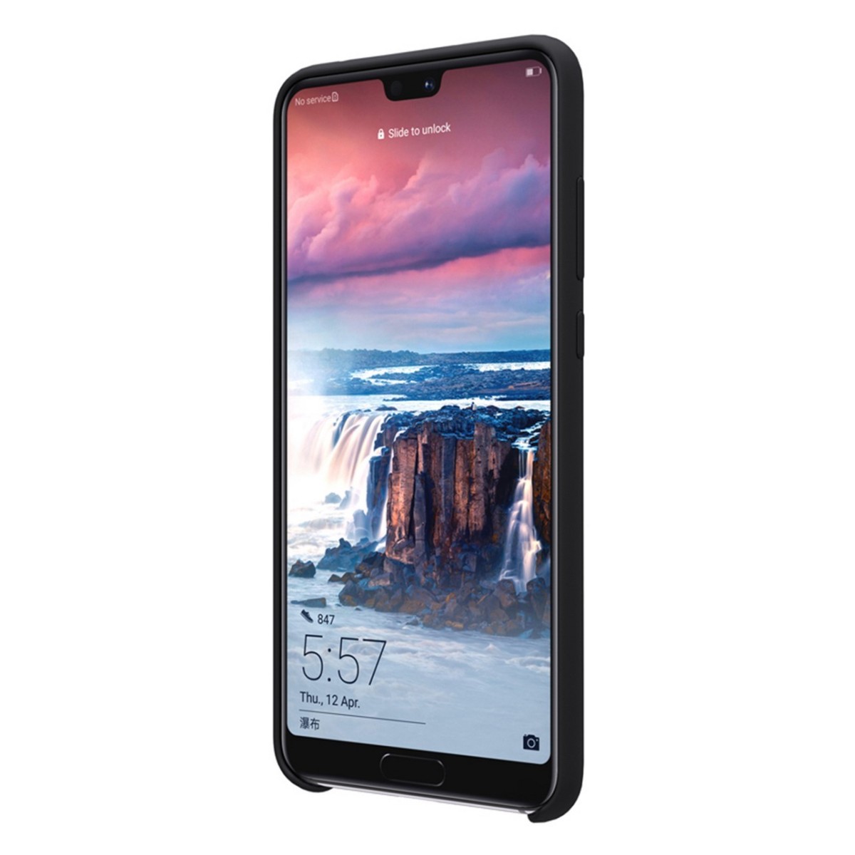 Funda Silicona Líquida Ultra Suave para Huawei P20 Pro color Negra
