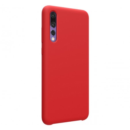 Funda Silicona Líquida Ultra Suave para Huawei P20 Pro color Roja