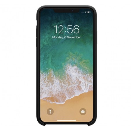 Funda Silicona Líquida Ultra Suave para Iphone Xr color Negra
