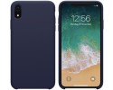 Funda Silicona Líquida Ultra Suave para Iphone Xr color Azul oscura