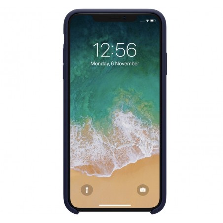 Funda Silicona Líquida Ultra Suave para Iphone Xr color Azul oscura