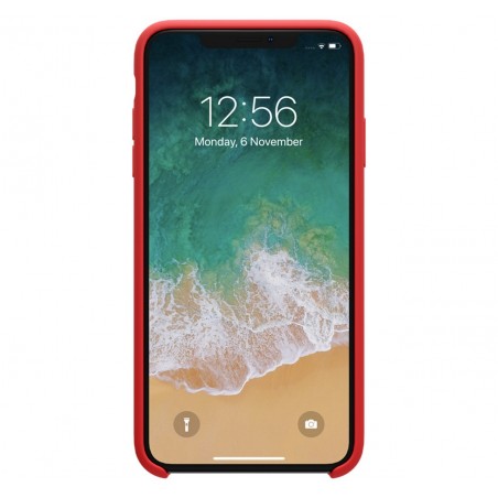 Funda Silicona Líquida Ultra Suave para Iphone Xr color Roja