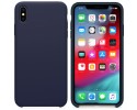 Funda Silicona Líquida Ultra Suave para Iphone X / Xs color Azul oscura