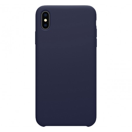 Funda Silicona Líquida Ultra Suave para Iphone X / Xs color Azul oscura