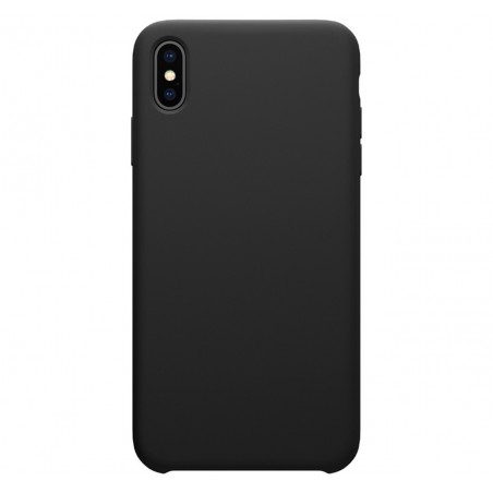 Funda Silicona Líquida Ultra Suave para Iphone Xs Max color Negra